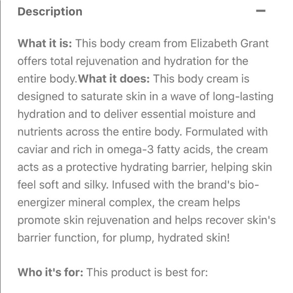 CREAM SET / Caviar / Elizabeth Grant - Picture 6 of 8